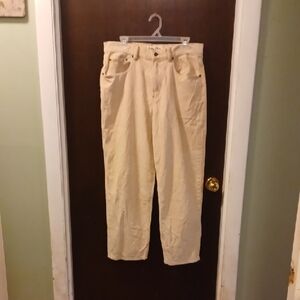 Tommy Bahama Indigo Palms Men's Casual Corduroy Pants in Cream Size 34x30